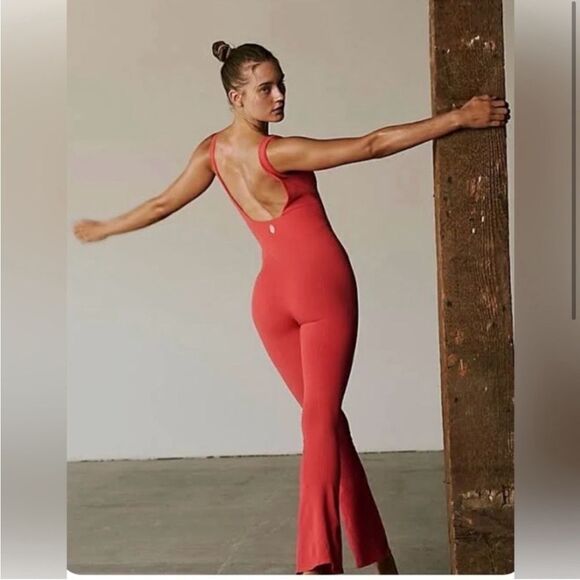 NWT FP Movement Rich Soul Flare Leg Jumpsuit S - Picture 1 of 6
